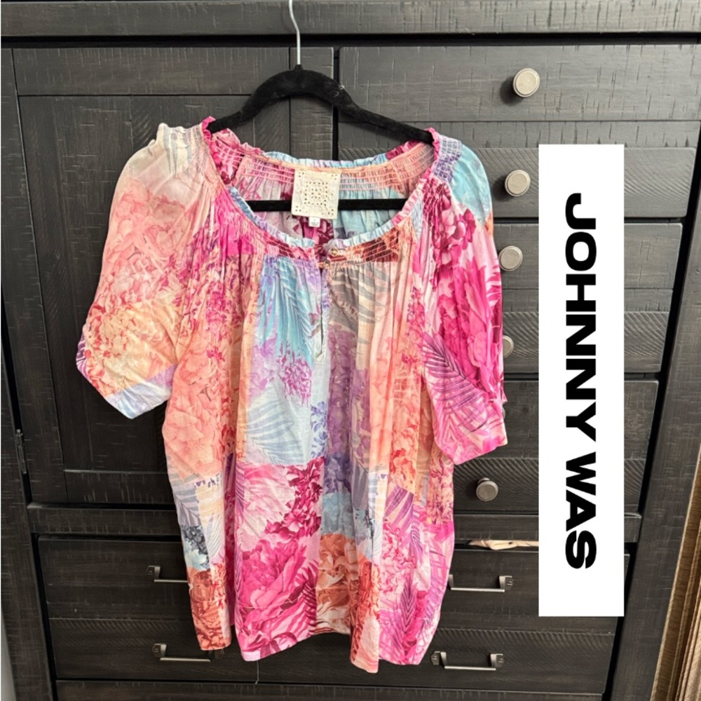 Johnny Was Floral Multicolor Women's Top
